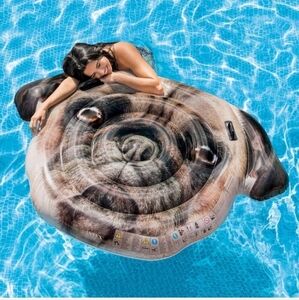 Intex Black and Brown Pug Face Pool Float Raft